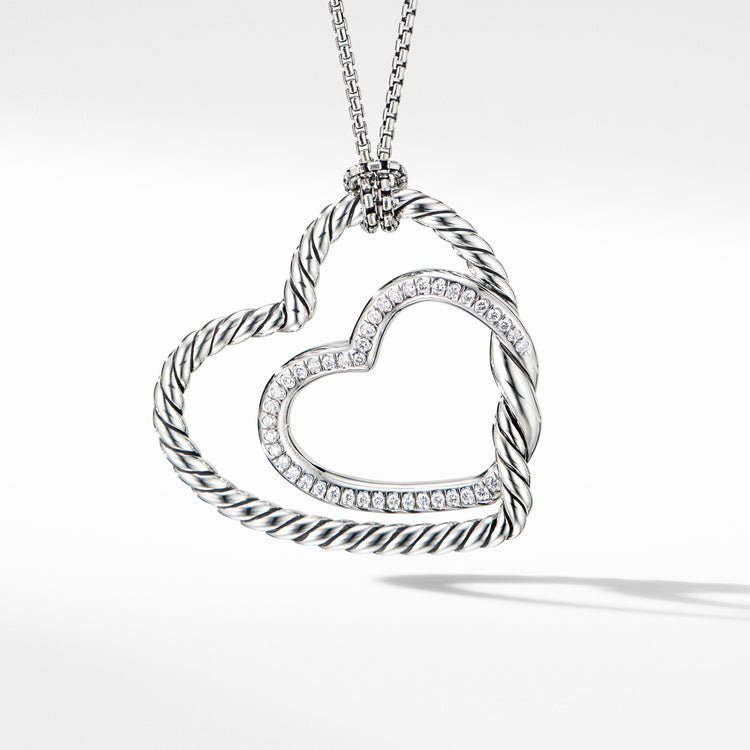 Continuance Heart Necklace with Diamonds by David Yurman Diamond