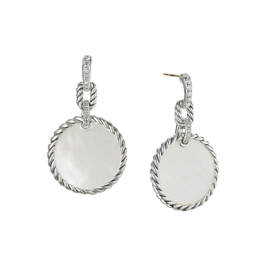 Convertible Drop Earrings in Mother of Pearl and Diamond - David Yurman- Diamond Cellar