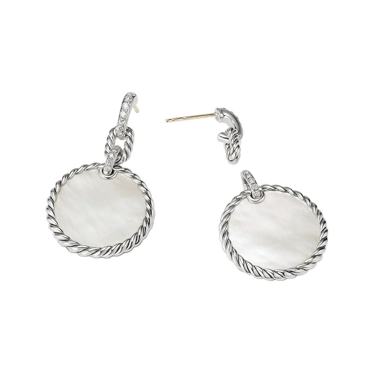 Convertible Drop Earrings in Mother of Pearl and Diamond - David Yurman- Diamond Cellar