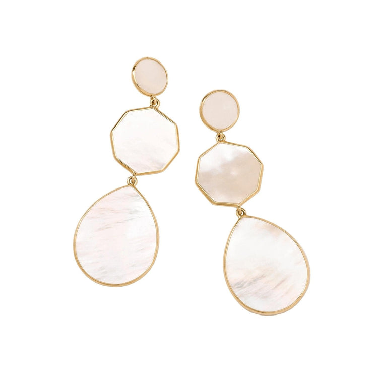 Crazy 8's 3-Stone Drop Earrings in Mother of Pearl - Ippolita- Diamond Cellar