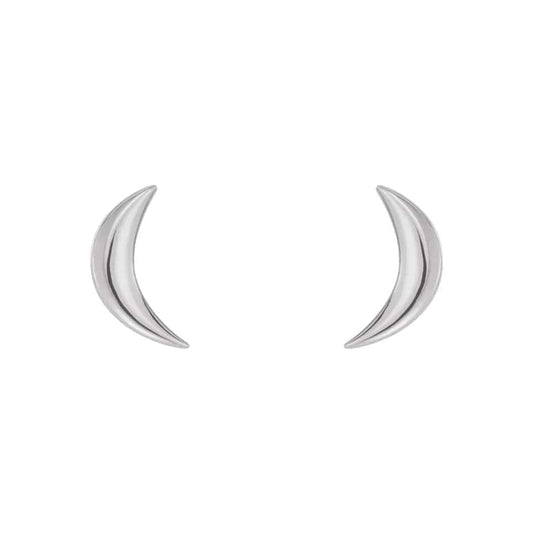 Cresent Moon Earrings - Diamond Cellar- Diamond Cellar