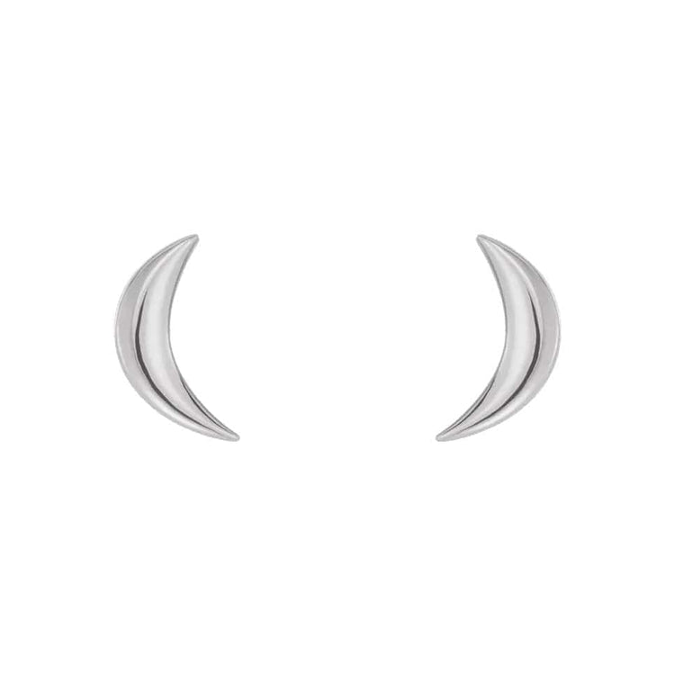 Cresent Moon Earrings - Diamond Cellar- Diamond Cellar