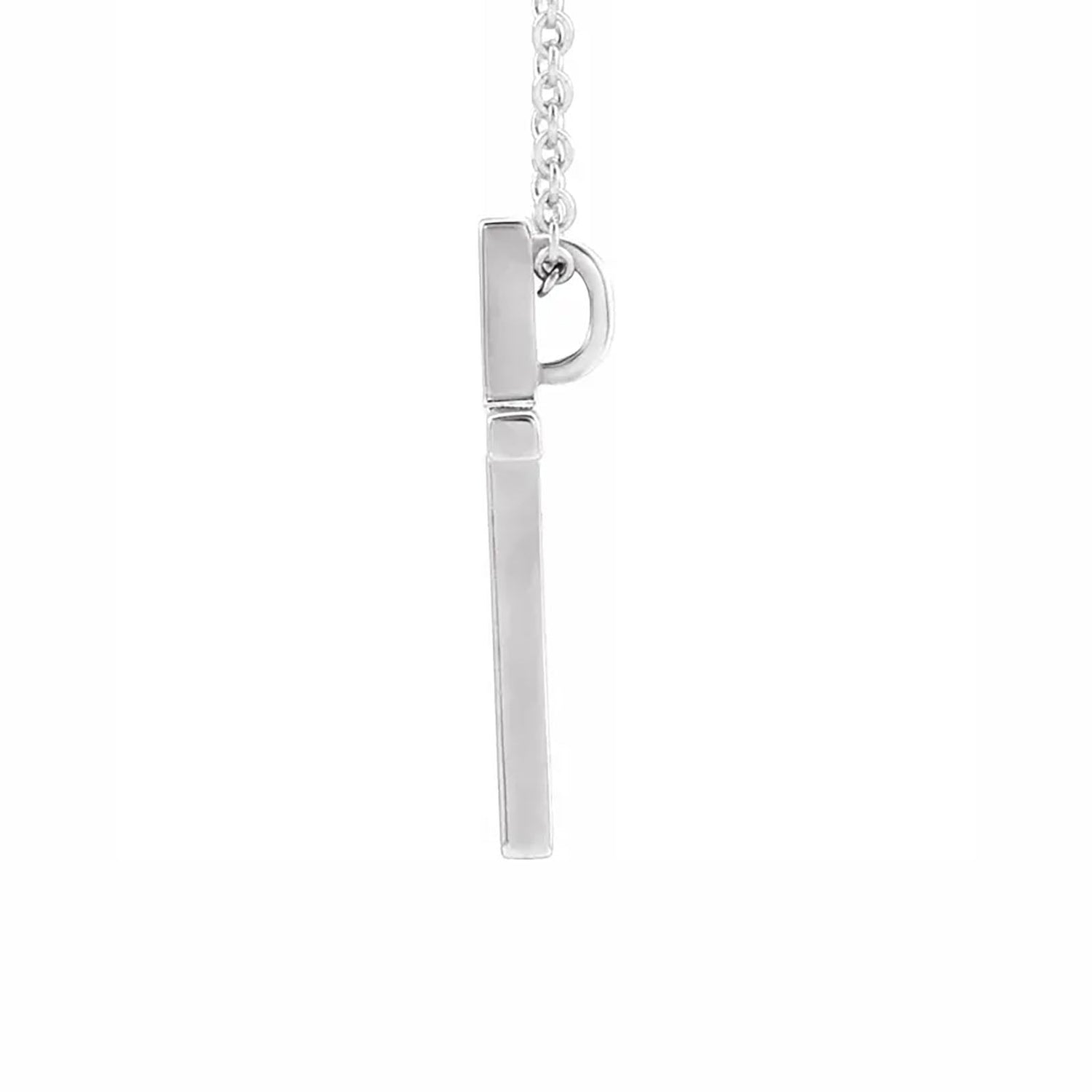 Cross Necklace in Sterling Silver - Diamond Cellar- Diamond Cellar