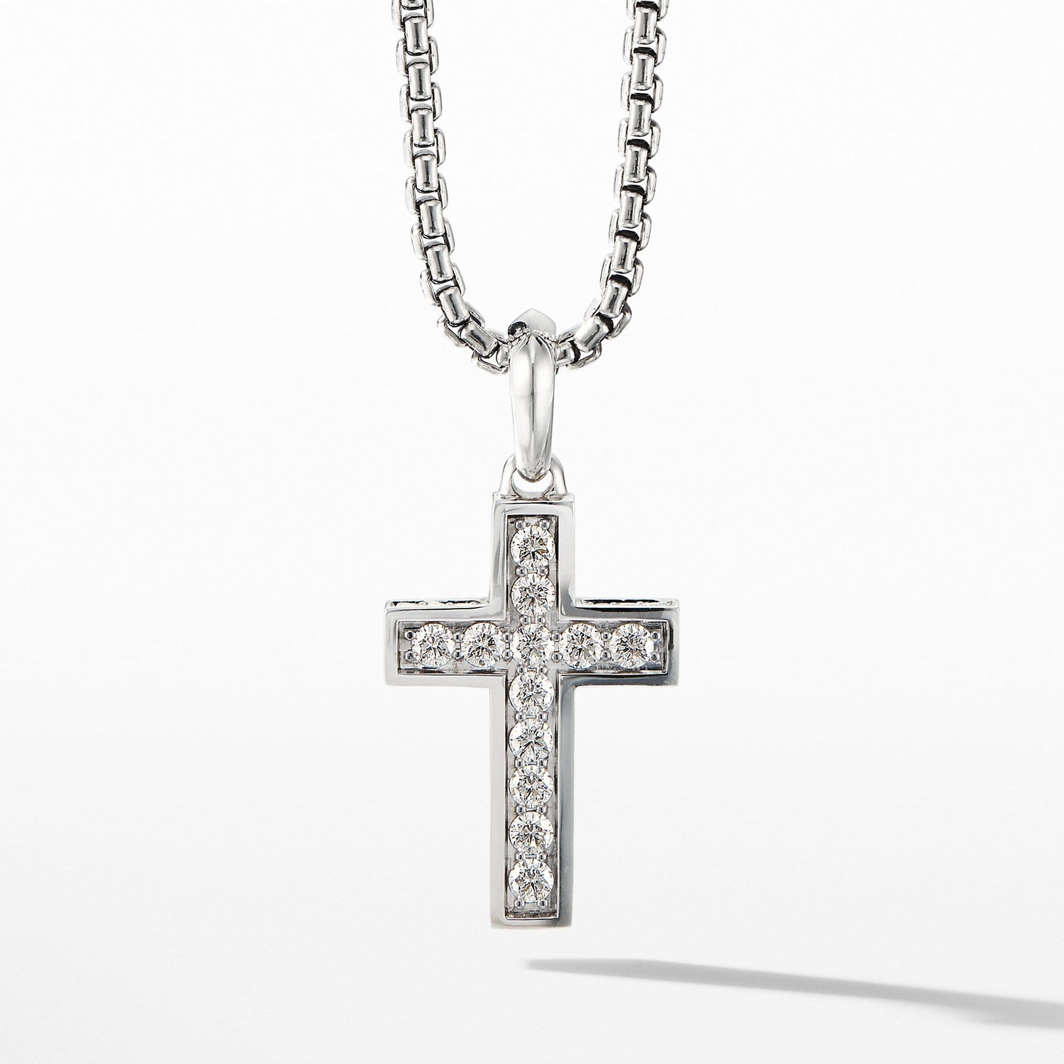Cross Pendant with Pave Diamonds - David Yurman- Diamond Cellar