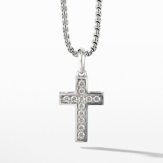 Cross Pendant with Pave Diamonds - David Yurman- Diamond Cellar