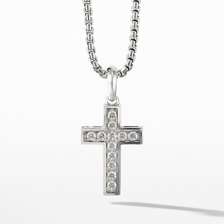 Cross Pendant with Pave Diamonds - David Yurman- Diamond Cellar