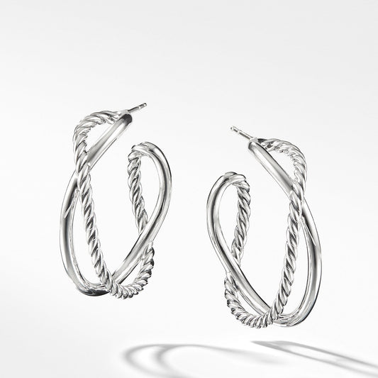 Crossover Hoop Earrings - David Yurman- Diamond Cellar