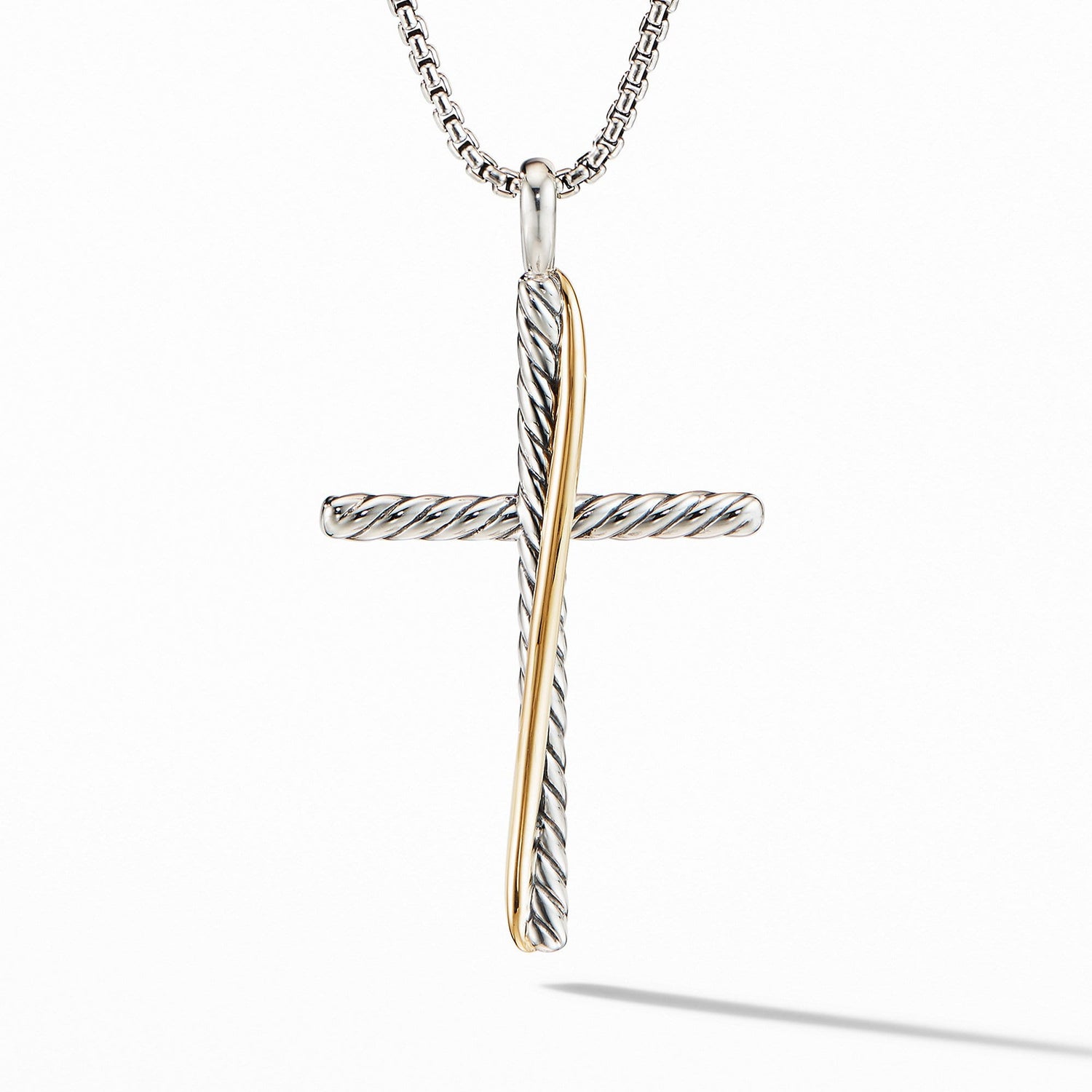 Crossover XL Cross Necklace with 18K Yellow Gold - David Yurman- Diamond Cellar