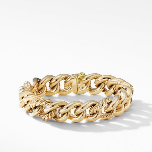 Curb Chain Bracelet in 18K Yellow Gold - David Yurman- Diamond Cellar