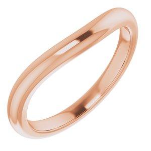 Custom 14K Rose Band for 8 x 6 mm Oval Ring - STULLER- Diamond Cellar