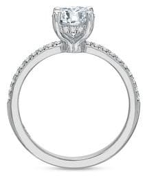 Custom Precision Set Diamond Ring - DCMFG- Diamond Cellar