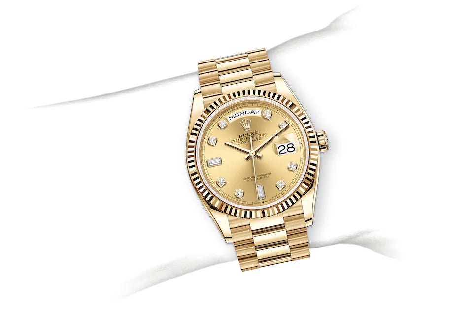 Rolex oyster day date gold hot sale