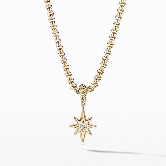 Diamond Birthstone Cable North Star Pendant - David Yurman- Diamond Cellar