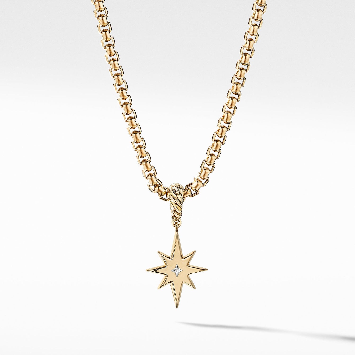 Diamond Birthstone Cable North Star Pendant - David Yurman- Diamond Cellar