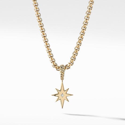 Diamond Birthstone Cable North Star Pendant - David Yurman- Diamond Cellar