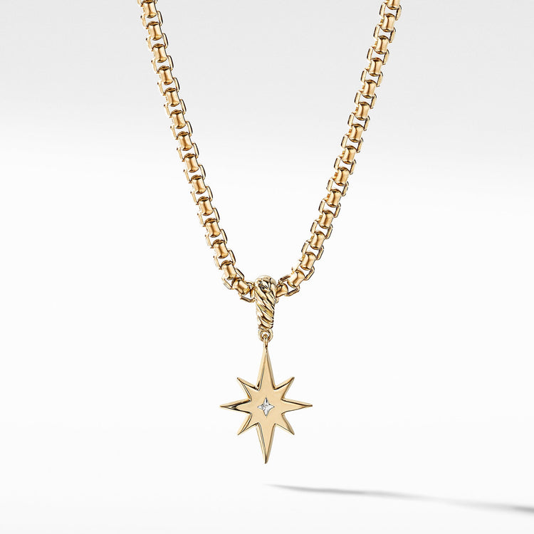 Diamond Birthstone Cable North Star Pendant - David Yurman- Diamond Cellar