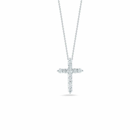 Diamond Cross Pendant - Roberto Coin- Diamond Cellar