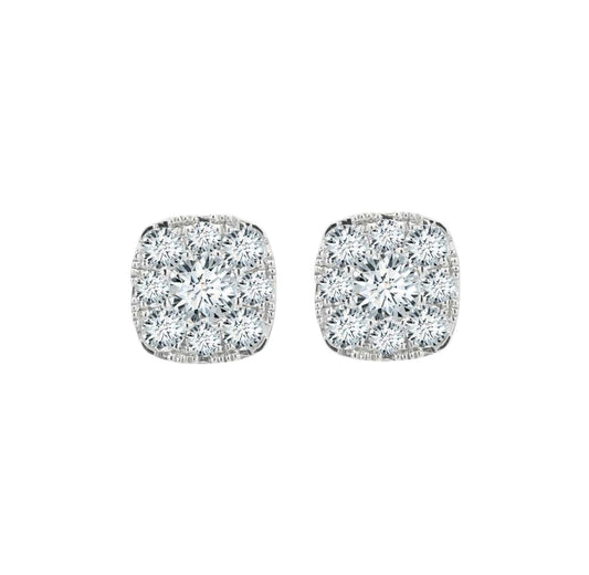Diamond Halo Eternal Earrings - Forevermark- Diamond Cellar