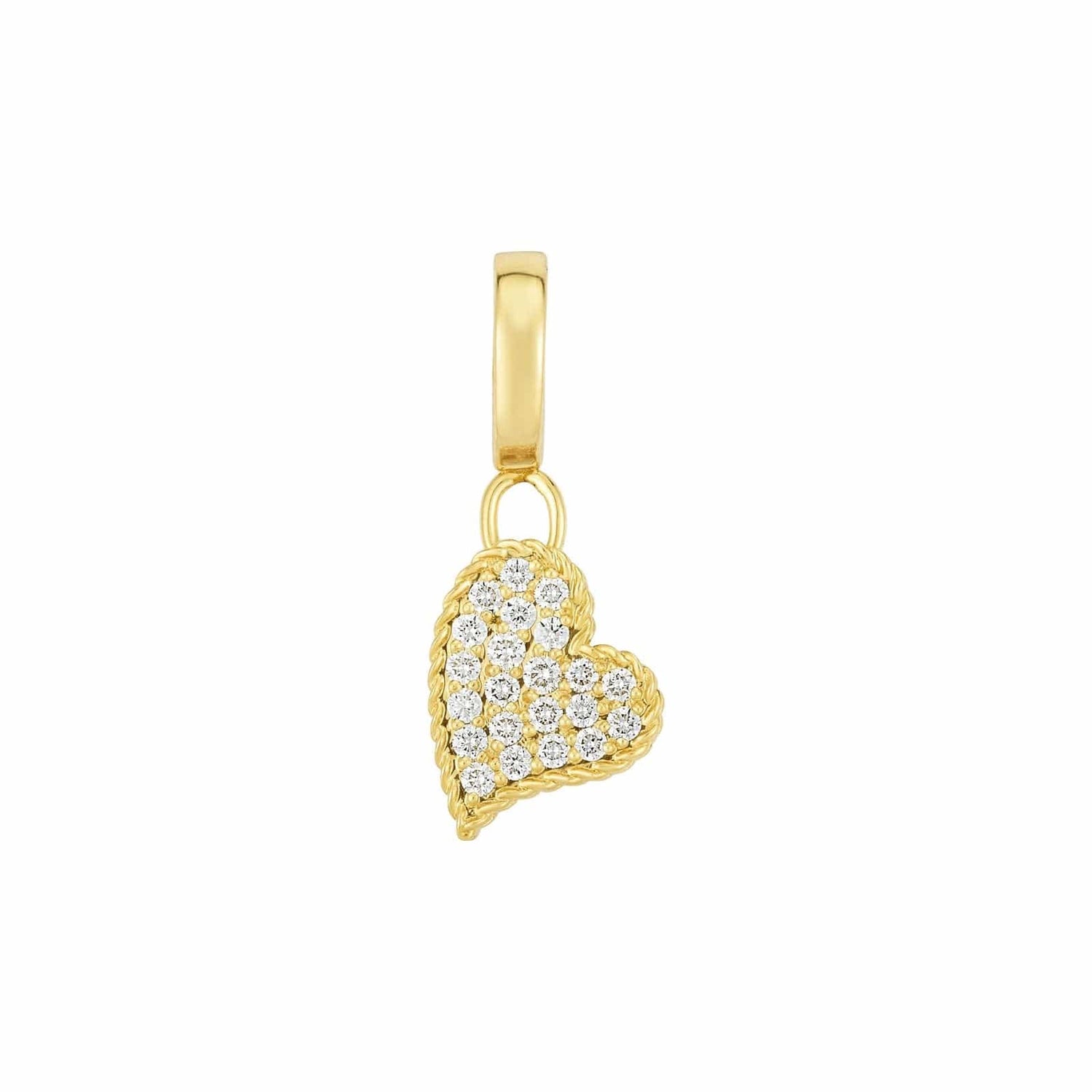 Diamond Heart Charm - Roberto Coin- Diamond Cellar