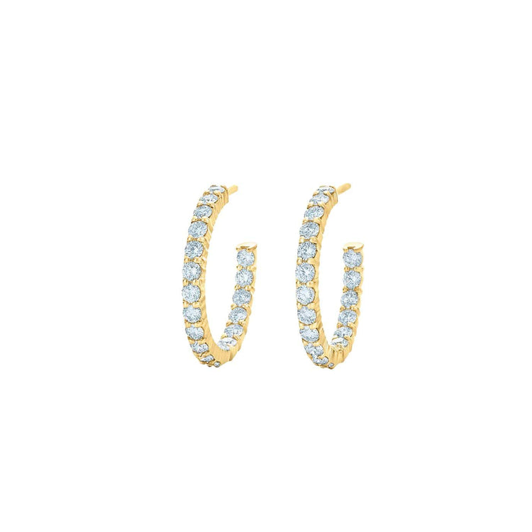 Diamond Hoop Earrings - Kwiat- Diamond Cellar