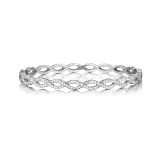 Diamond Infinity Bangle Bracelet - Penny Preville- Diamond Cellar