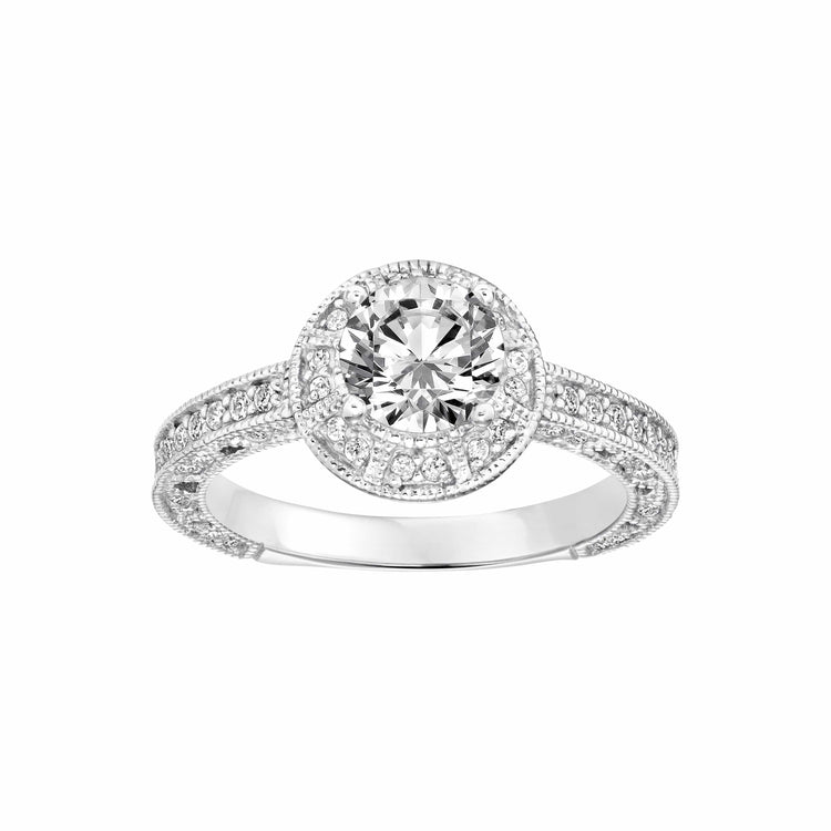 Diamond Semi Mount Ring - Frederick Goldman- Diamond Cellar