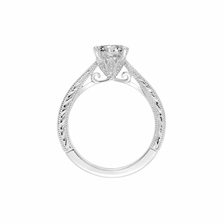 Diamond Semi Mount Ring - Frederick Goldman- Diamond Cellar