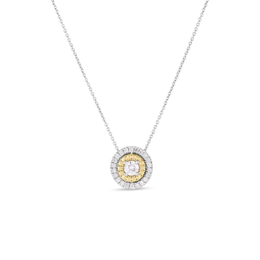 Diamond Siena Large Dot Necklace - Roberto Coin- Diamond Cellar