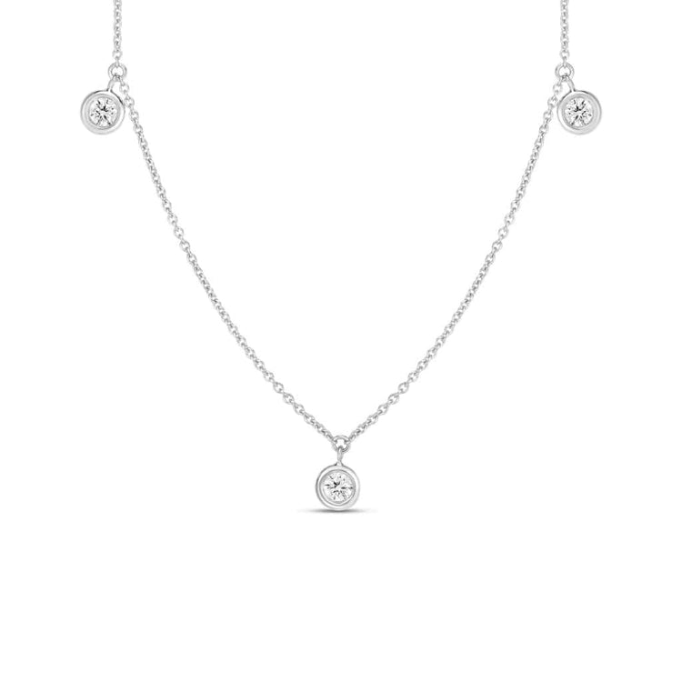 Diamonds by the Inch 3-Station Drop Necklace - Roberto Coin- Diamond Cellar