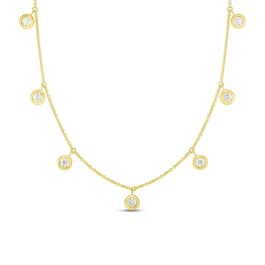 Diamonds by the Inch 7-Station Drop Necklace - Roberto Coin- Diamond Cellar