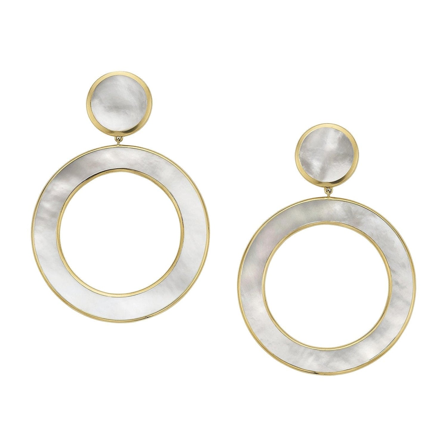 Dot and Open Circle Earrings in Mother of Pearl - Ippolita- Diamond Cellar