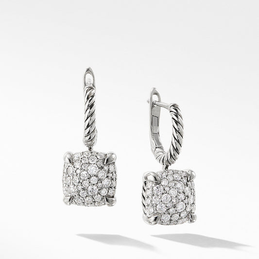 Drop Earrings with Diamonds - David Yurman- Diamond Cellar