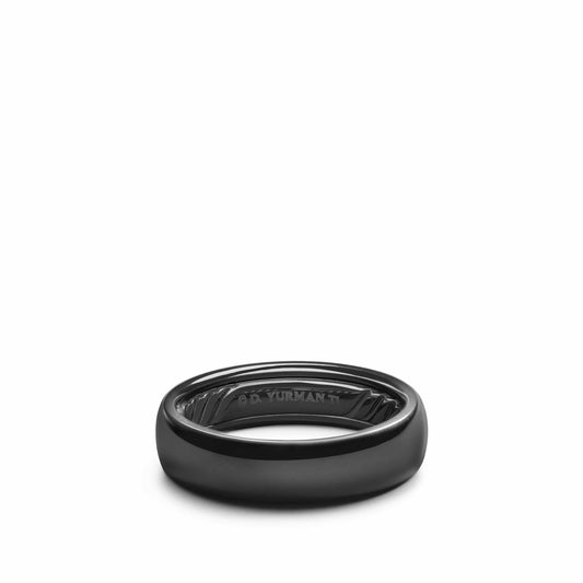DY Classic Band Ring in Black Titanium - David Yurman- Diamond Cellar