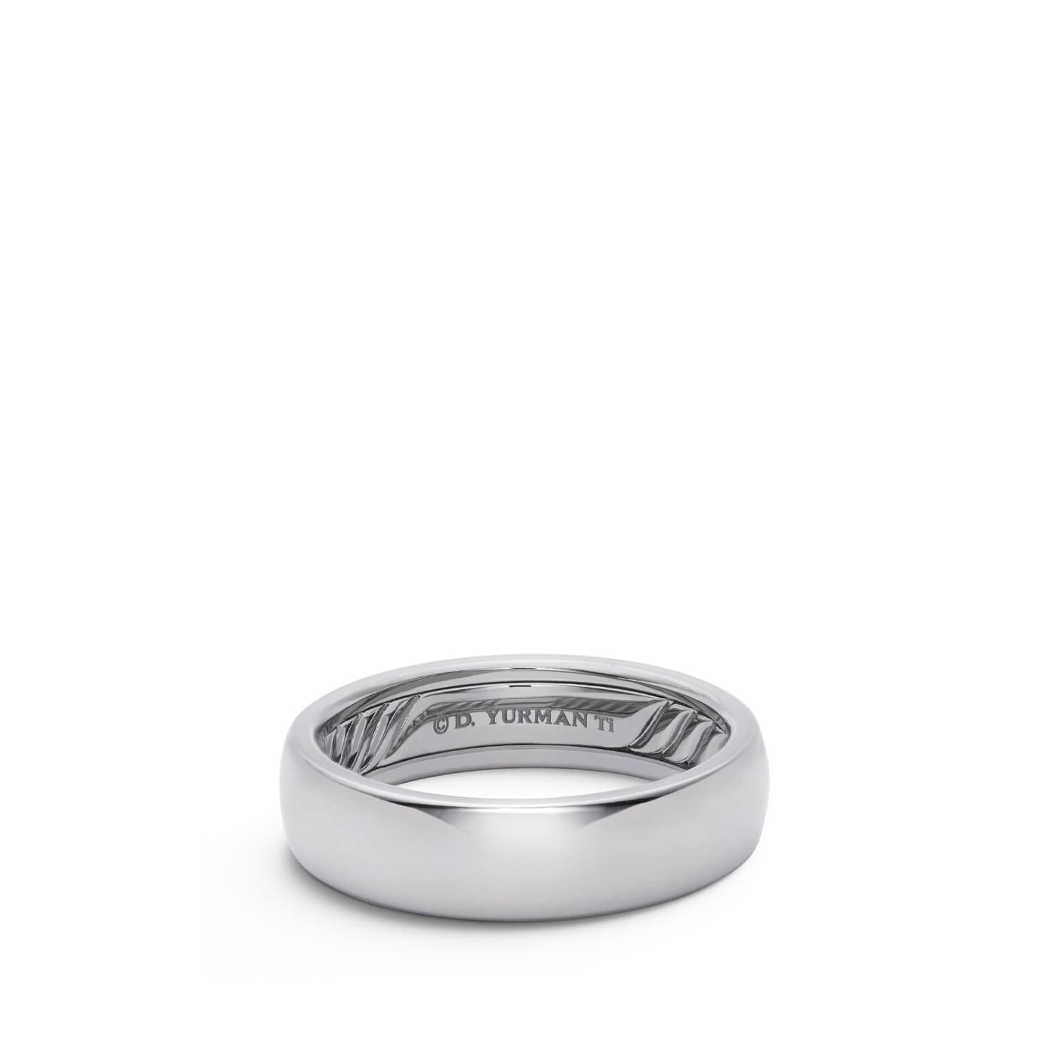 DY Classic Band Ring in Grey Titanium - David Yurman- Diamond Cellar