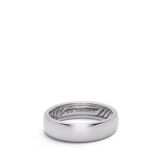 DY Classic Band Ring in Grey Titanium - David Yurman- Diamond Cellar