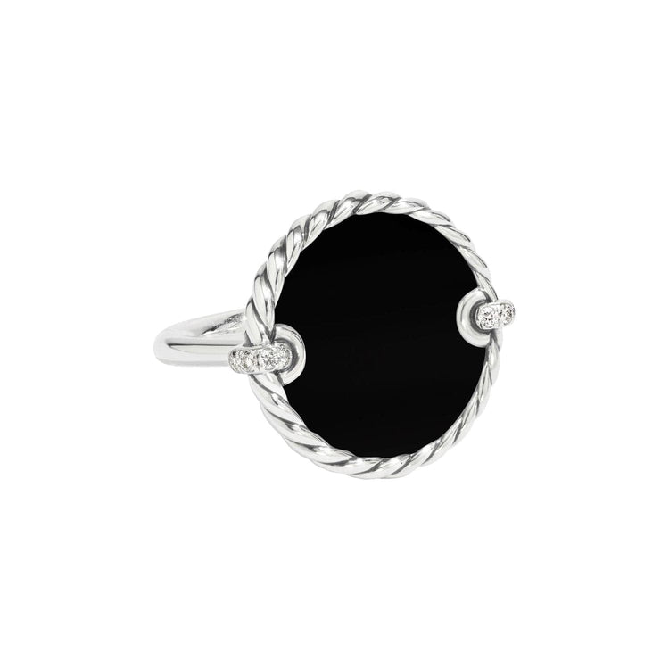 DY Elements Black Onyx Ring - David Yurman- Diamond Cellar
