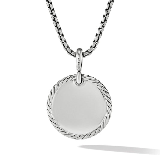 DY Elements Disc Pendant with Pave Diamonds - David Yurman- Diamond Cellar