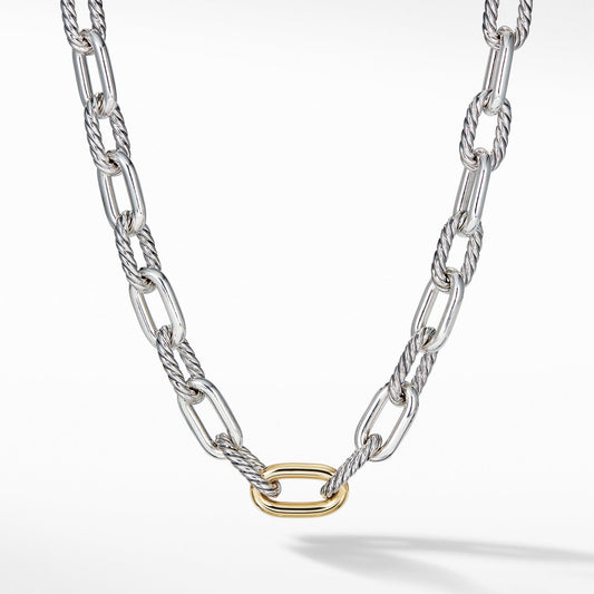 DY Madison Large Necklace with 18K Gold, 13.5mm - David Yurman- Diamond Cellar