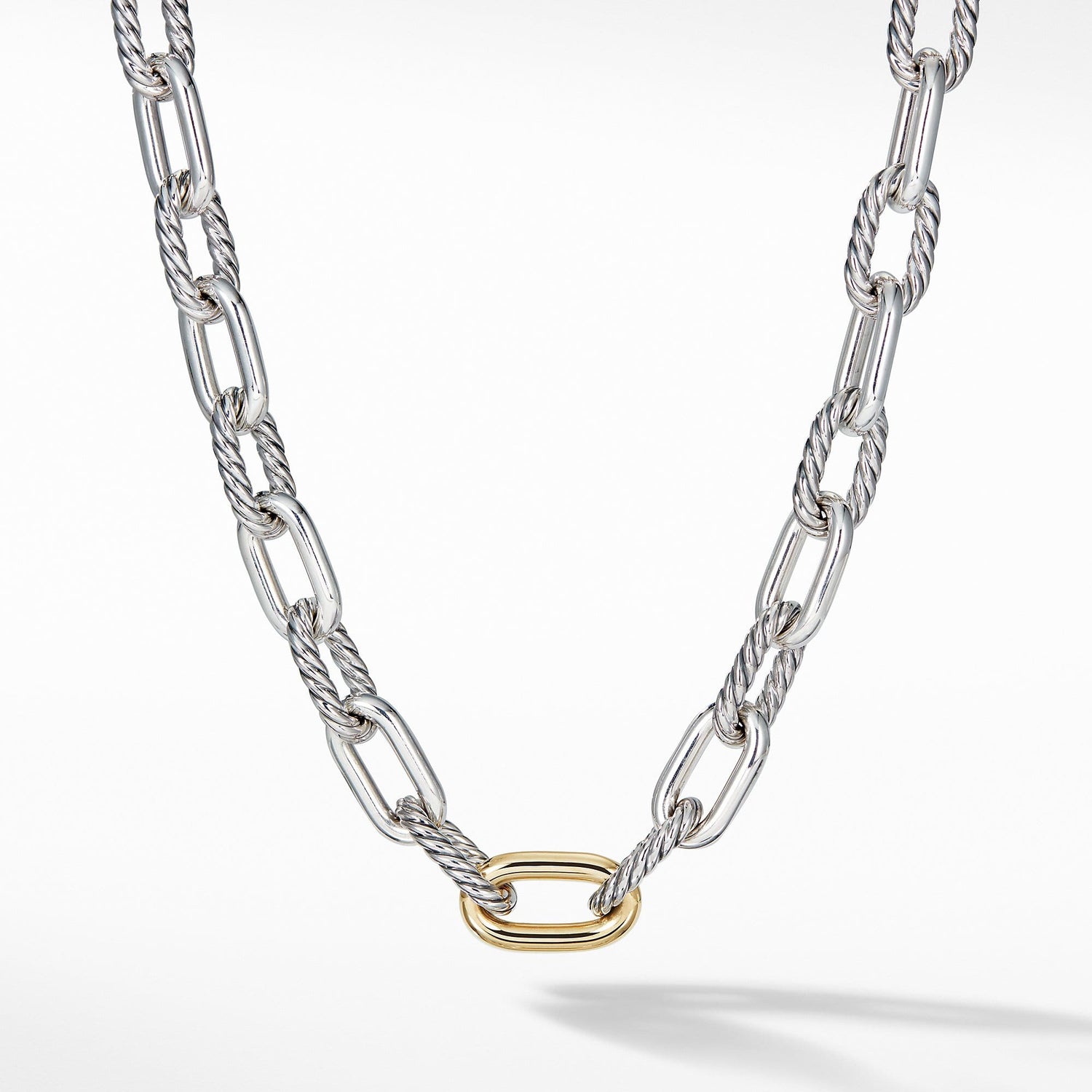 DY Madison Large Necklace with 18K Gold, 13.5mm - David Yurman- Diamond Cellar