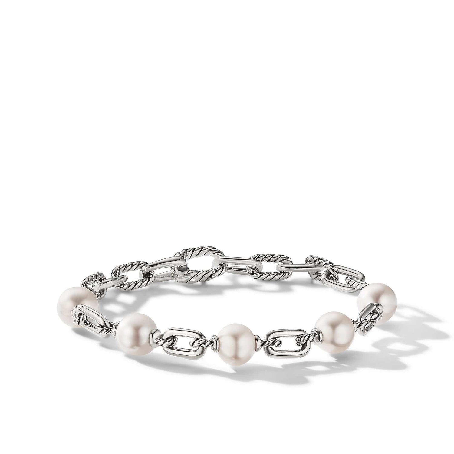 DY Madison Pearl Chain Bracelet in Sterling Silver - David Yurman- Diamond Cellar