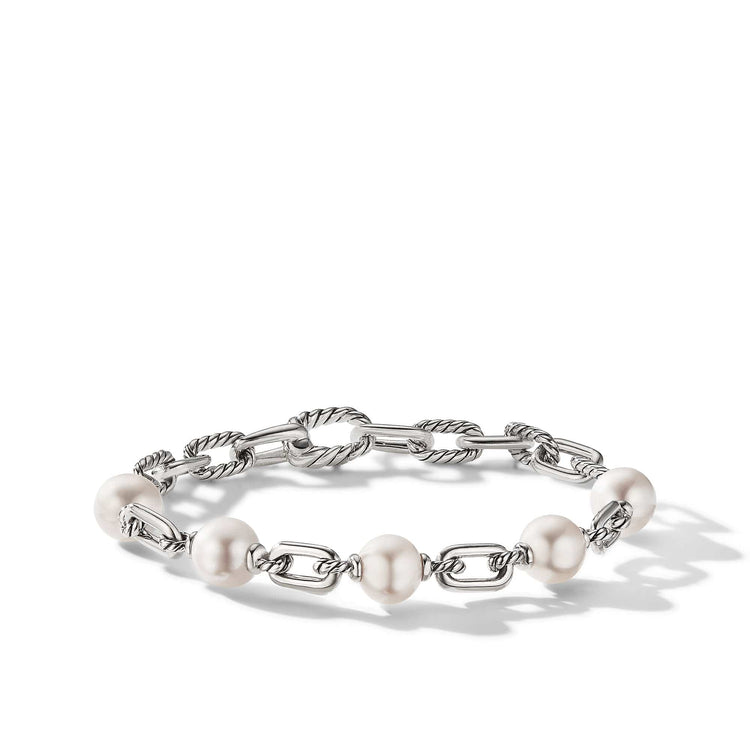DY Madison Pearl Chain Bracelet in Sterling Silver - David Yurman- Diamond Cellar