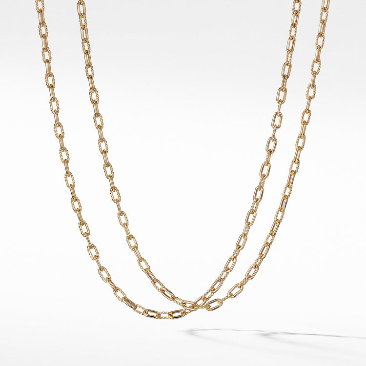 DY Madison Thin Necklace in 18K Gold, 3mm - David Yurman- Diamond Cellar