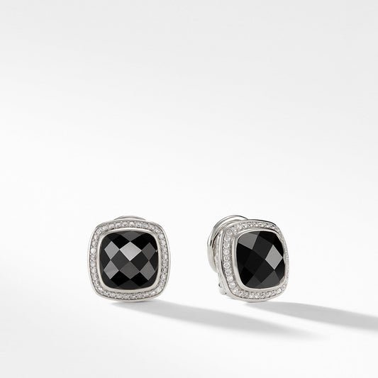 Earrings with Black Onyx and Diamonds - David Yurman- Diamond Cellar