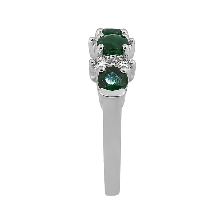 Emerald and Diamond Band - Diamond Cellar- Diamond Cellar