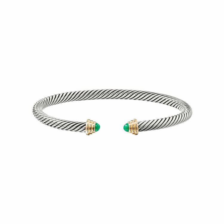 Emerald Cable Kids Cuff - David Yurman- Diamond Cellar