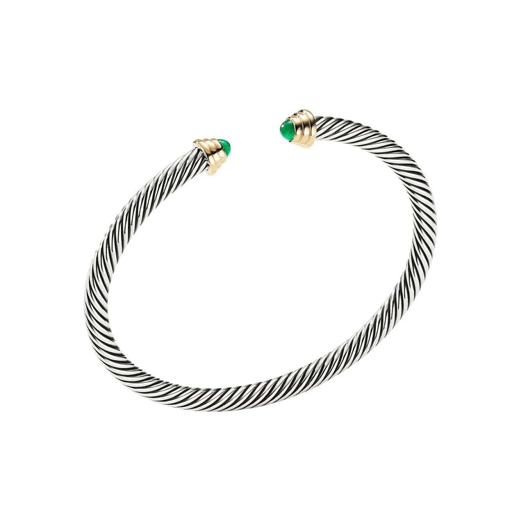 Emerald Cable Kids Cuff - David Yurman- Diamond Cellar