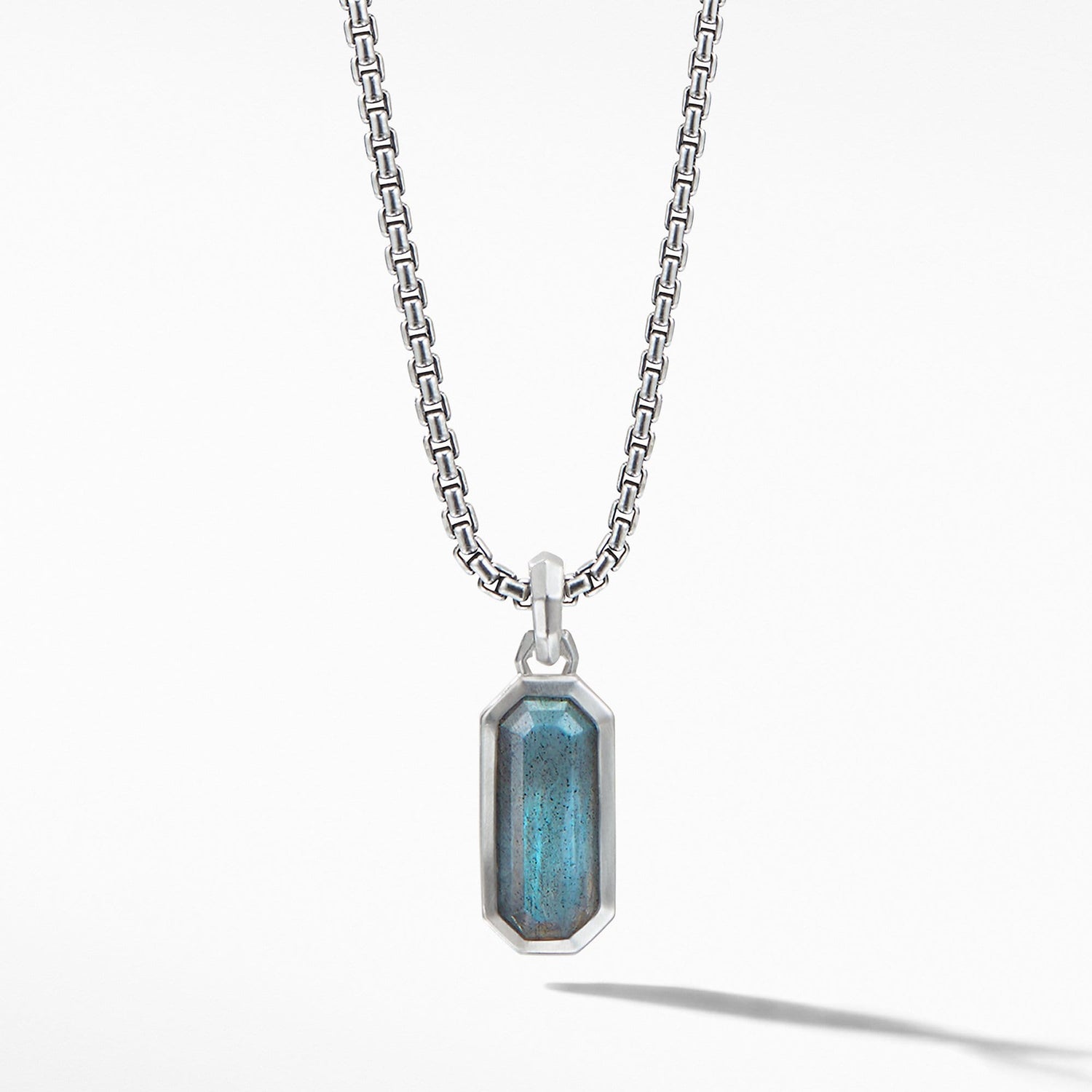 Emerald Cut Amulet with Labrodorite - David Yurman- Diamond Cellar