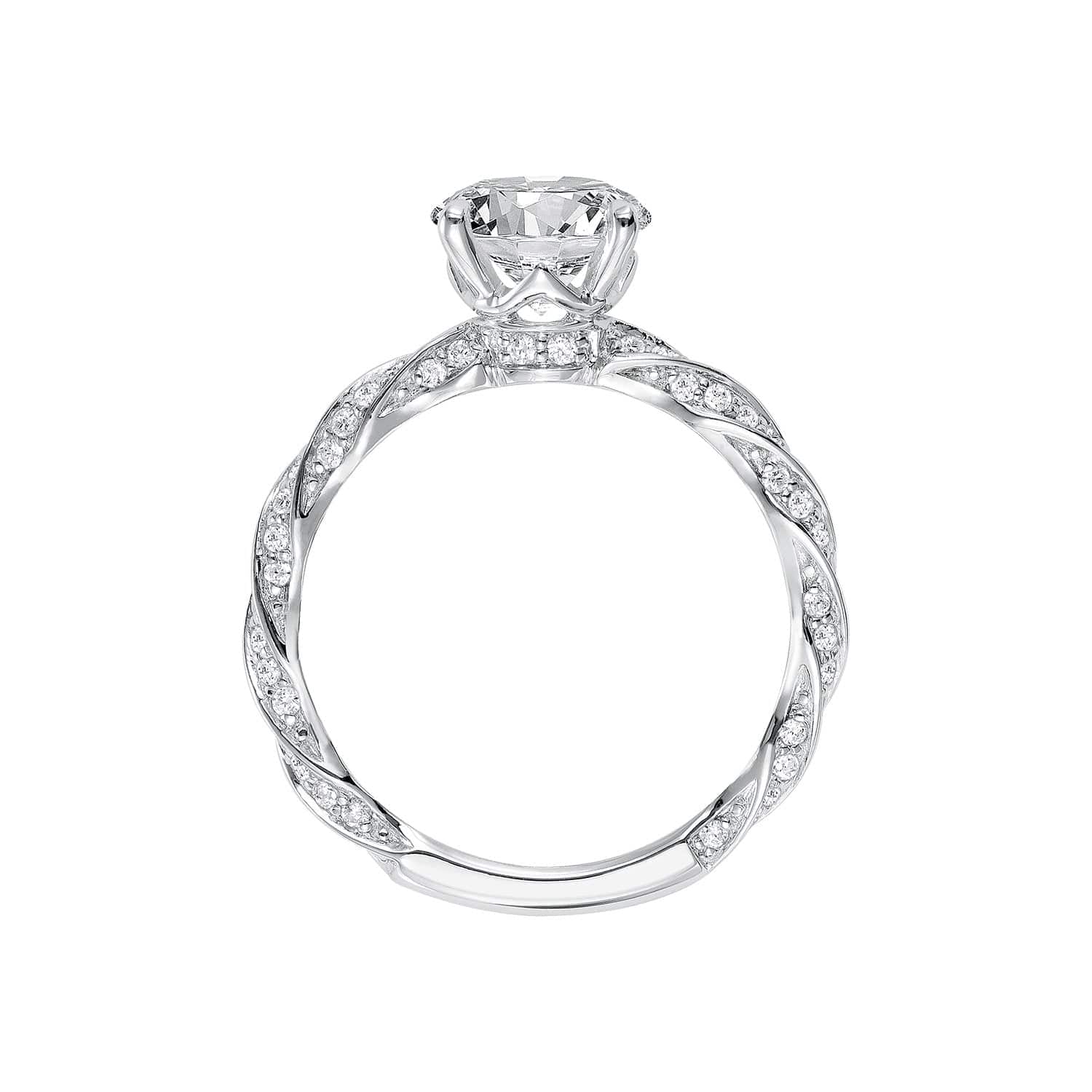Evie Diamond Semi Mount Ring - Frederick Goldman- Diamond Cellar
