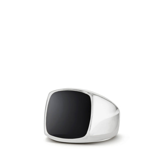 Exotic Stone Signet Ring with Black Onyx - David Yurman- Diamond Cellar