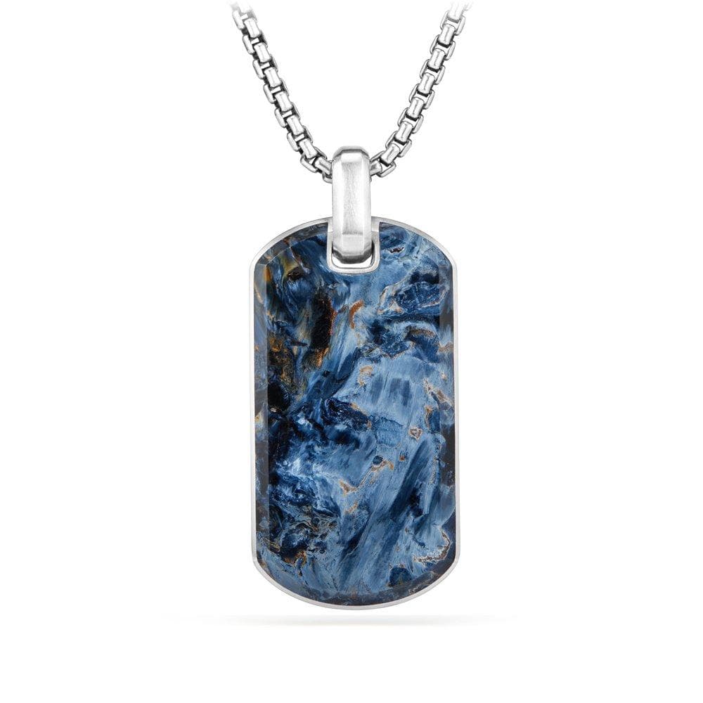Exotic Stone Tag in Pietersite, 42mm - David Yurman- Diamond Cellar